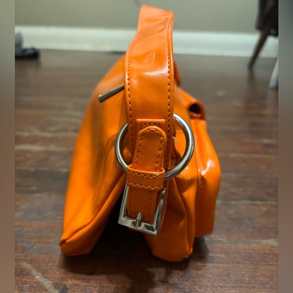 MATT & NAT Patent Vegan Leather Unfolding Shoulder Bag - Picture 7 of 15